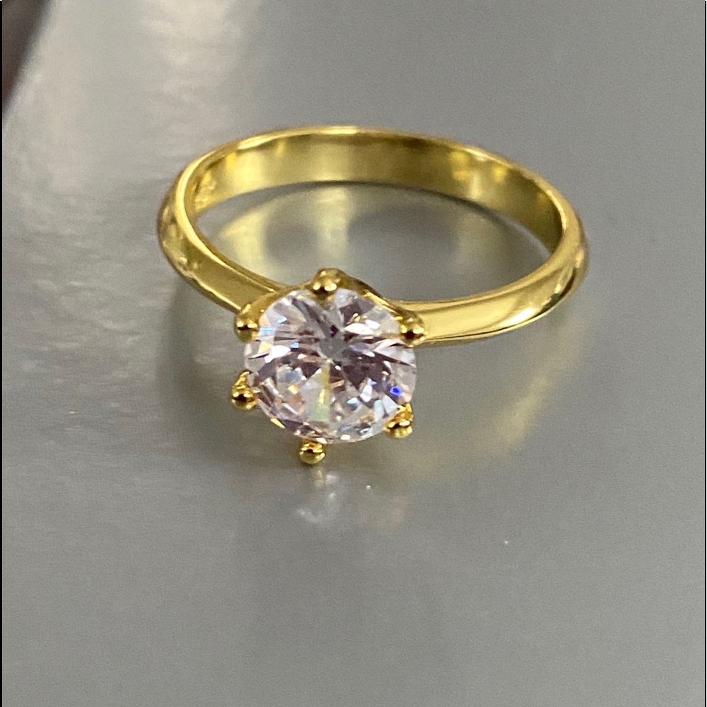 Hurry One day Sale! 2CT Lab Diamond 18k plated over silver
